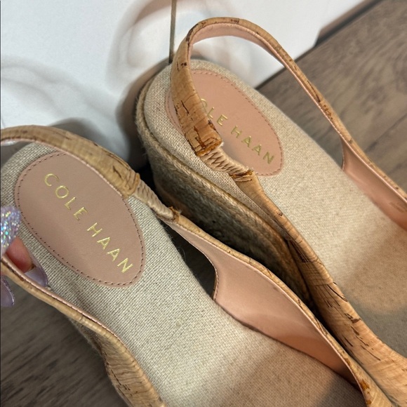 Cole Haan Cork Wedge Espadrille Slingbacks - 7 - Picture 2 of 8